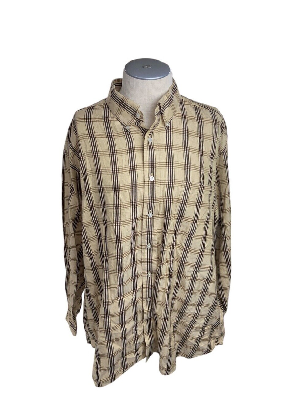 daniel cremieux shirt XXL 2XL Mens Egyptian Cotton Long Sleeve Button